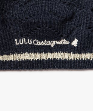 Bonnet bébé fille forme béret doublé polaire - Lulu Castagnette vue2 - LULUCASTAGNETTE - GEMO