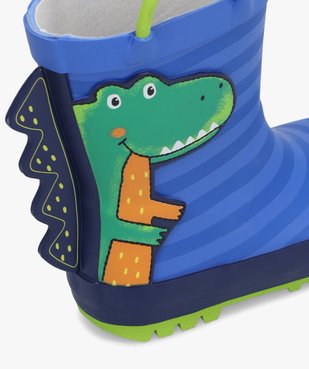 Bottes de pluie bébé dinosaure avec anses vue6 - GEMO (ENFANT) - GEMO