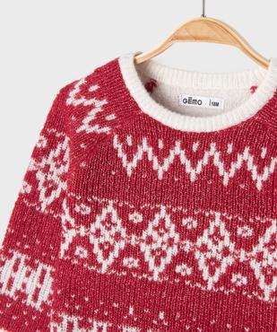 Pull jacquard esprit Noël bébé vue2 - GEMO(BEBE DEBT) - GEMO