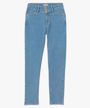 Jean femme coupe Slim taille haute longueur 7/8ème vue4 - GEMO 4G FEMME - GEMO