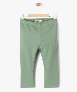 Legging uni en maille résistante bébé fille vue2 - GEMO(BEBE DEBT) - GEMO