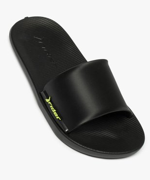 Mules de piscine fille unies logo fluo – Rider vue5 - RIDER - GEMO