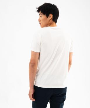 Tee-shirt manches courtes avec motif pailleté spécial Noël homme  vue3 - GEMO (HOMME) - GEMO