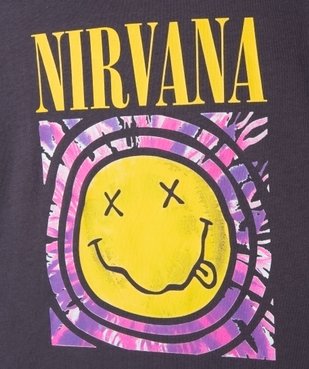 Tee-shirt court à manches courtes fille - Nirvana vue2 - NIRVANA - GEMO