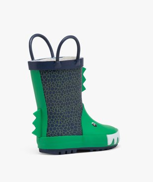 Bottes de pluie bébé garçon en caoutchouc avec motifs et à anses vue4 - GEMO (ENFANT) - GEMO