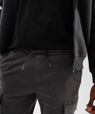 Pantalon jogger coupe cargo avec taille ajustable homme vue3 - GEMO (HOMME) - GEMO