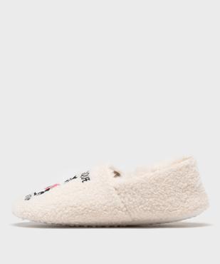 Chaussons slip-on en fourrure imitation femme vue3 - GEMO 4G FEMME - GEMO