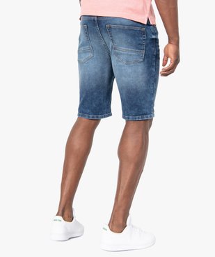Bermuda homme en jean délavé vue3 - GEMO (HOMME) - GEMO