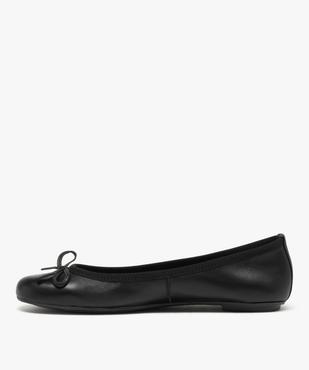 Ballerines plate dessus en cuir femme - Tanéo vue3 - TANEO - GEMO