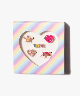 Coffret de bagues pour fille assorties (lot de 5) vue1 - GEMO (ACCESS) - GEMO