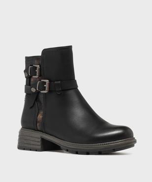 Boots avec brides fantaisie sur la tige femme - Emilia Rosa vue2 - EMILIA ROSA - GEMO