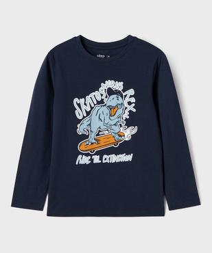 Tee-shirt manches longues avec motif sur l’avant garçon vue1 - GEMO 4G GARCON - GEMO