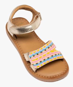 Sandales à tige métallisée et en perles fille  - Tanéo vue5 - TANEO GEMO FOR GOOD - GEMO