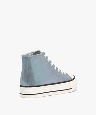 Baskets montantes en toile brillante femme vue5 - FOLLOW ME G4G - GEMO