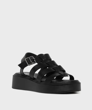 Sandales compensées multi-brides femme - 5 Miles vue2 - 5 MILES - GEMO