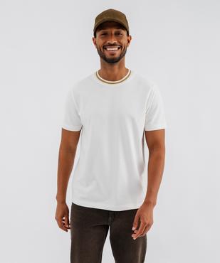 Tee-shirt col rond homme vue3 - GEMO 4G HOMME - GEMO