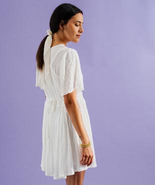 Chemise manches courtes en dentelle extensible femme vue1 - GEMO(FEMME PAP) - GEMO