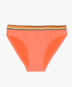 Slip de bain fille avec ceinture multicolore vue1 - GEMO (JUNIOR) - GEMO