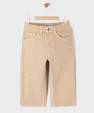 Pantalon en denim coloré coupe droite avec taille ajustable bébé garçon vue1 - GEMO 4G BEBE - GEMO