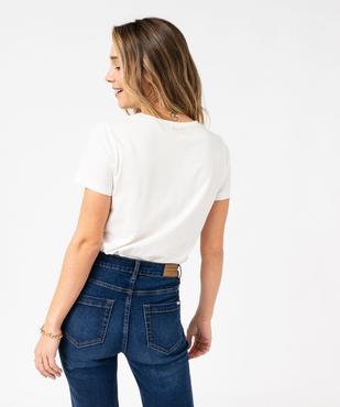 Tee-shirt manches courtes ample imprimé femme - LuluCastagnette vue4 - LULUCASTAGNETTE - GEMO