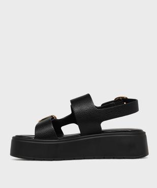 Sandales plateformes à boucles femme  vue3 - 5 MILES - GEMO