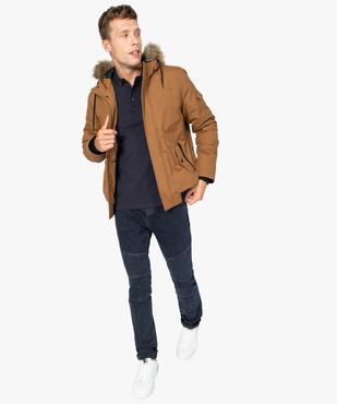 Jean homme coupe slim avec empiècements surpiqués sur les cuisses vue5 - GEMO (HOMME) - GEMO