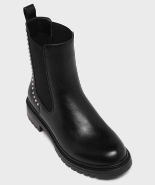 Boots Chelsea à clous et semelle crantée femme vue5 - 5 MILES - GEMO