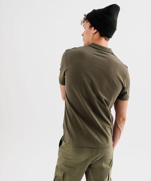 Polo à manches courtes en maille piquée homme vue7 - GEMO 4G HOMME - GEMO
