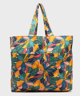 Sac de plage à motifs fleuris format XXL vue1 - GEMO (ACCESS) - GEMO