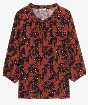 Blouse femme imprimée avec manches 3/4 élastiquées vue4 - GEMO(FEMME PAP) - GEMO