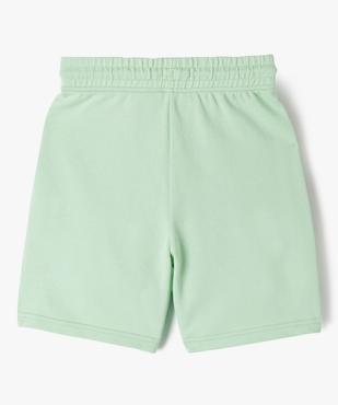 Bermuda en maille avec poches plaquées garçon vue3 - GEMO (ENFANT) - GEMO