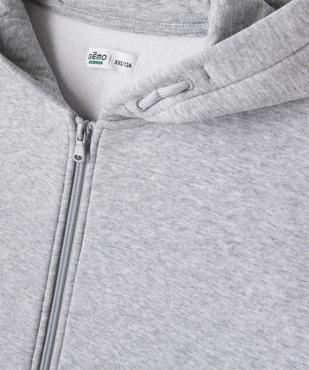 Sweat zippé à capuche garçon vue2 - GEMO (JUNIOR) - GEMO