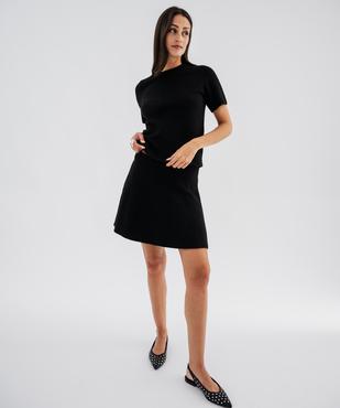 Jupe courte trapèze chaude et douillette femme vue1 - GEMO(FEMME PAP) - GEMO