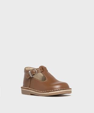 Chaussures Salomé en cuir bébé fille - LuluCastagnette vue2 - LULUCASTAGNETTE - GEMO