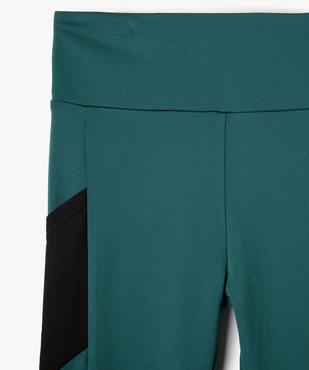 Legging de sport fille avec détails résille vue2 - GEMO (JUNIOR) - GEMO