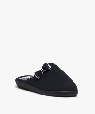 Chaussons femme mules rembourrées en jersey - Isotoner vue2 - ISOTONER - GEMO