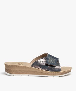 Mules femme confort à bride ajustable ornée de strass vue1 - GEMO (CONFORT) - GEMO