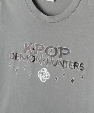 Tee-shirt col rond imprimé fille - K-Pop Demon Hunters vue2 - KPOP DEMON HUNTERS - GEMO