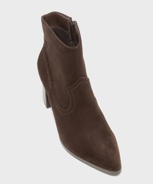 Boots à talon western femme vue5 - FOLLOW ME - GEMO