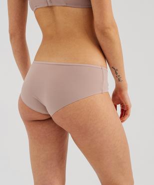 Shorties unis en microfibre femme (lot de 2) vue2 - GEMO 4G FEMME - GEMO