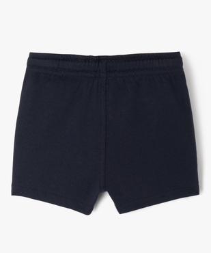 Short en maille avec taille ajustable bébé garçon vue3 - GEMO(BEBE DEBT) - GEMO