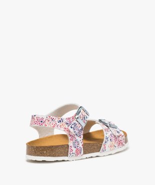 Sandales fille à semelle liège et larges brides à boucle vue4 - GEMO (ENFANT) - GEMO