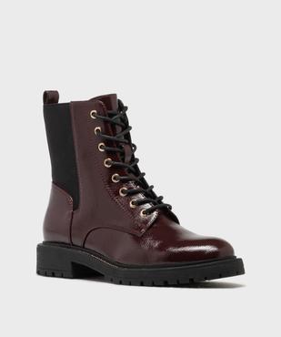 Boots avec élastique sur la tige et semelle crantée femme - 5 Miles vue3 - 5 MILES - GEMO