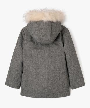 Manteau à capuche pailleté et doublure pouce et chaude fille - LuluCastagnette vue5 - LULU CASTAGNETTE G4G D - GEMO