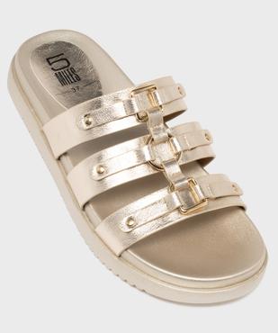 Mules à épaisse semelle inspiration spartiates femme - 5 Miles vue5 - 5 MILES - GEMO