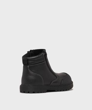 Boots fourrés à semelle crantée avec double zip garçon - Buggy vue4 - BUGGY - GEMO