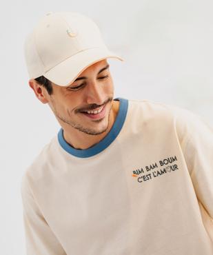 Tee-shirt manches courtes avec message amour mixte - Gémo X Maëva vue9 - GEMO 4G FEMME - GEMO