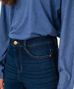 Jean Regular taille haute femme vue2 - GEMO(FEMME PAP) - GEMO
