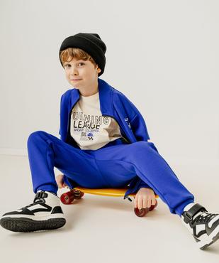 Tee-shirt manches courtes coupe oversize thème sport garçon vue6 - GEMO 4G GARCON - GEMO