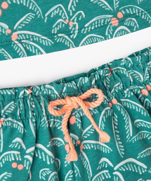 Ensemble bébé fille 2 pièces à motifs palmiers : débardeur et short vue2 - GEMO(BEBE DEBT) - GEMO